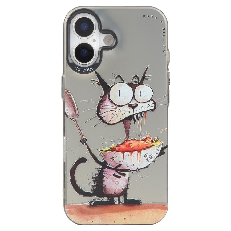 Animal Pattern Oil Painting Series PC + TPU Phone Case, For iPhone 16