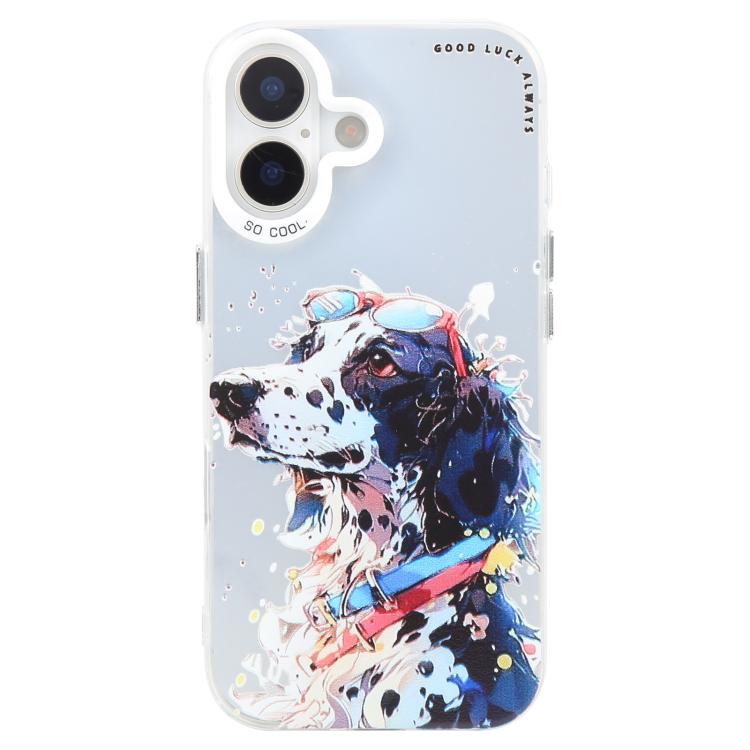Animal Pattern Oil Painting Series PC + TPU Phone Case, For iPhone 16