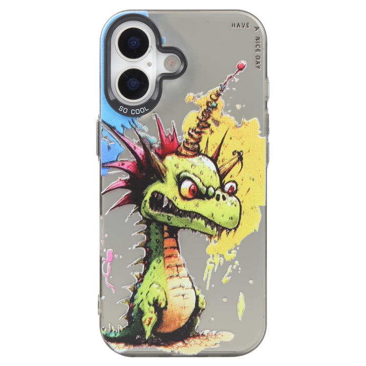 Animal Pattern Oil Painting Series PC + TPU Phone Case, For iPhone 16