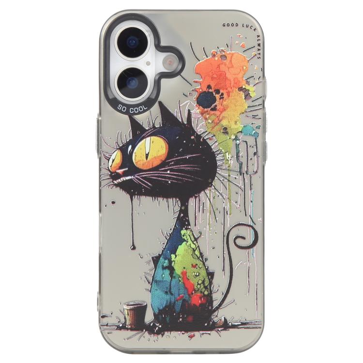 Animal Pattern Oil Painting Series PC + TPU Phone Case, For iPhone 16