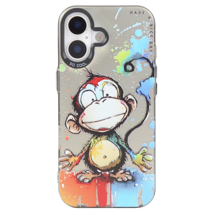 Animal Pattern Oil Painting Series PC + TPU Phone Case, For iPhone 16