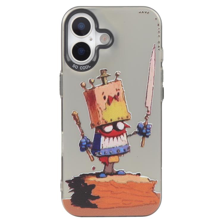 Animal Pattern Oil Painting Series PC + TPU Phone Case, For iPhone 16