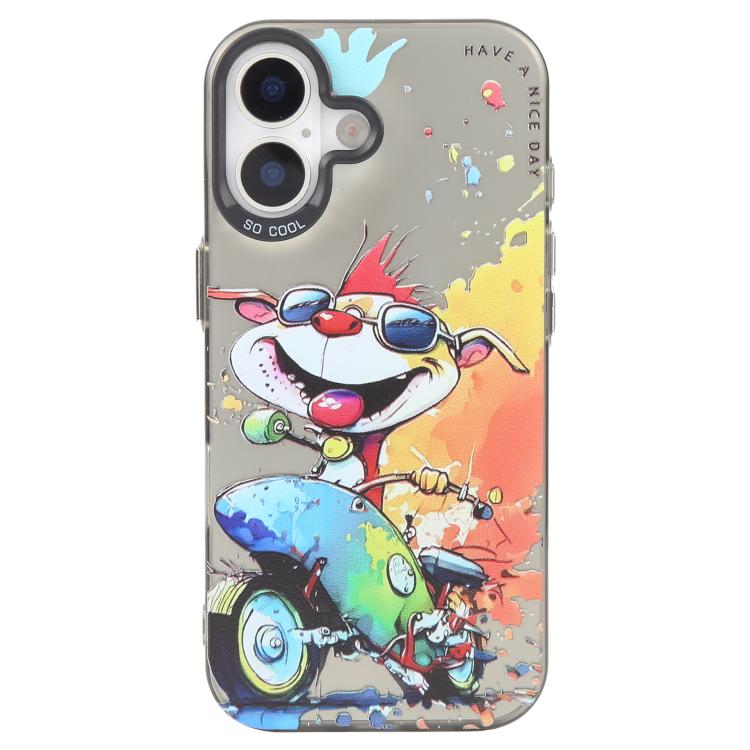 Animal Pattern Oil Painting Series PC + TPU Phone Case, For iPhone 16