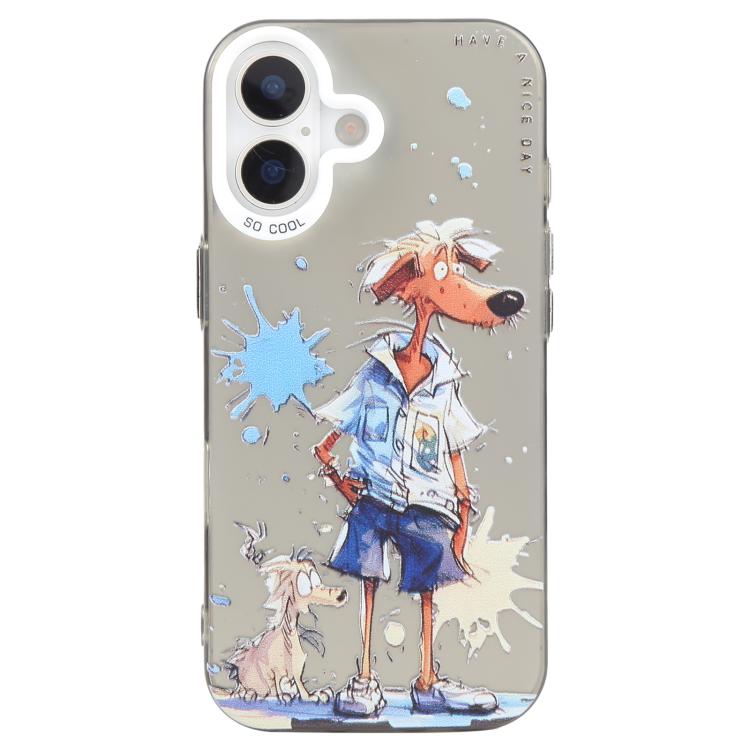 Animal Pattern Oil Painting Series PC + TPU Phone Case, For iPhone 16