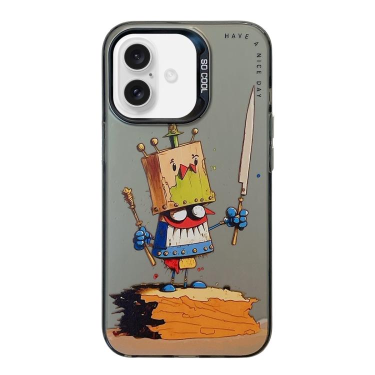 Animal Pattern Oil Painting Series PC + TPU Phone Case, For iPhone Air