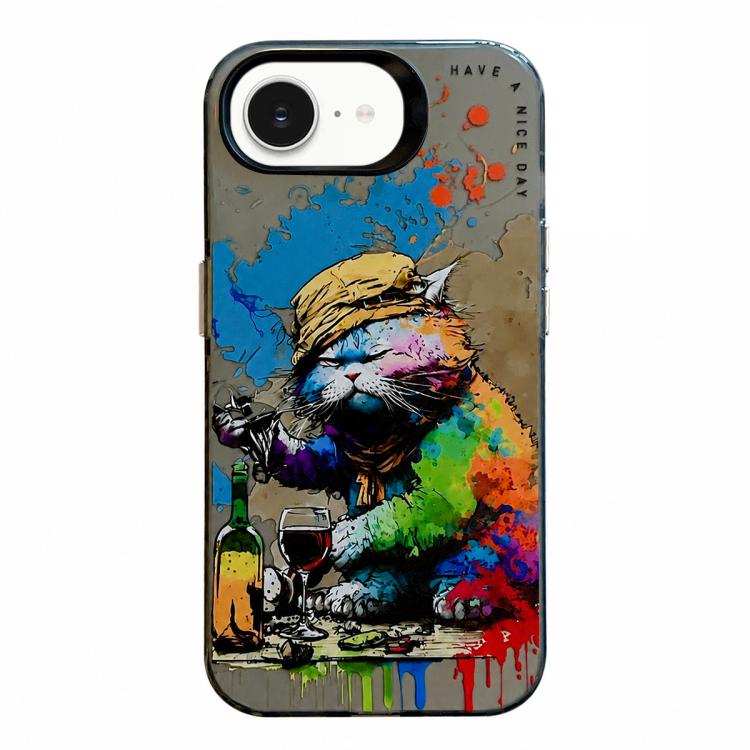 Animal Pattern Oil Painting Series PC + TPU Phone Case, For iPhone 17 Pro