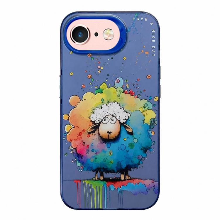 Animal Pattern Oil Painting Series PC + TPU Phone Case, For iPhone 6s / 6