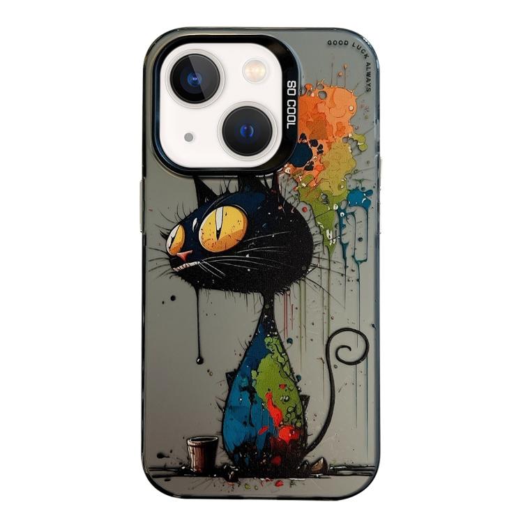 Animal Pattern Oil Painting Series PC + TPU Phone Case, For iPhone 13 mini