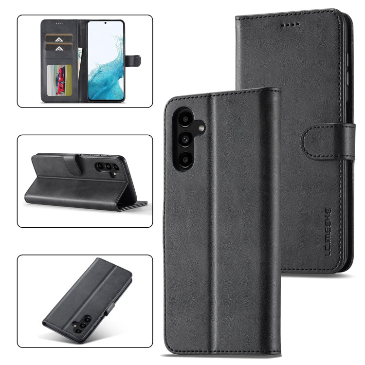 LC.IMEEKE Calf Texture Leather Phone Case, For Samsung Galaxy S23 FE 5G, For Samsung Galaxy A55 5G, For Samsung Galaxy S24+ 5G, For Samsung Galaxy S24 5G