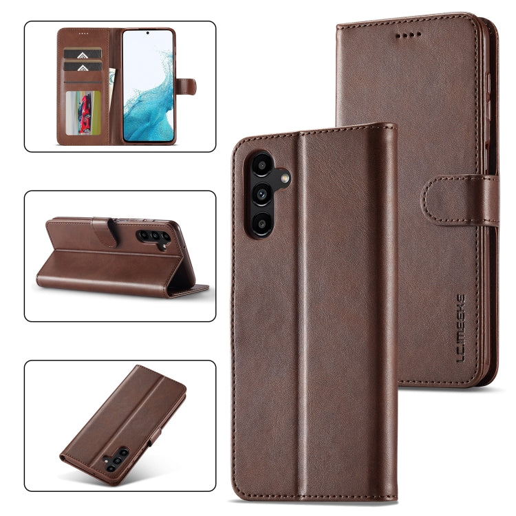 LC.IMEEKE Calf Texture Leather Phone Case, For Samsung Galaxy S23 FE 5G, For Samsung Galaxy A55 5G, For Samsung Galaxy S24+ 5G, For Samsung Galaxy S24 5G