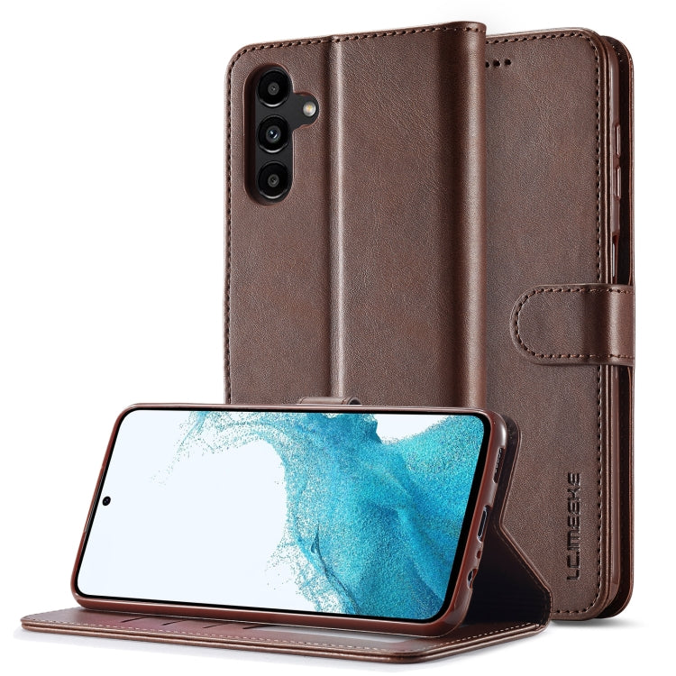LC.IMEEKE Calf Texture Leather Phone Case, For Samsung Galaxy A35 5G, For Samsung Galaxy S24 Ultra 5G, For Samsung Galaxy S24+ 5G, For Samsung Galaxy S24 5G
