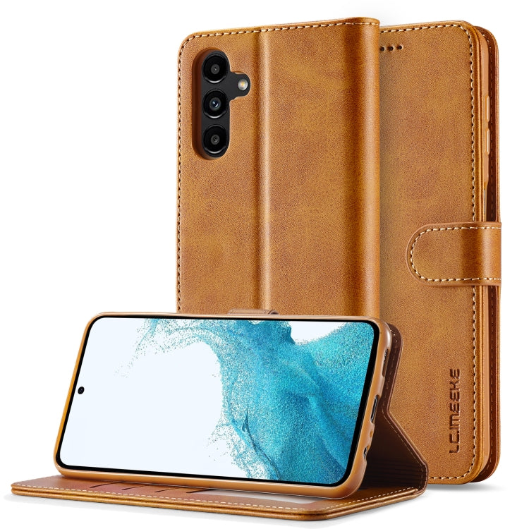 LC.IMEEKE Calf Texture Leather Phone Case, For Samsung Galaxy A35 5G, For Samsung Galaxy S24 Ultra 5G, For Samsung Galaxy S24+ 5G, For Samsung Galaxy S24 5G