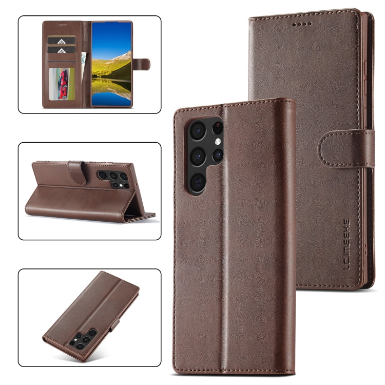 LC.IMEEKE Calf Texture Leather Phone Case, For Samsung Galaxy S23 FE 5G, For Samsung Galaxy A55 5G, For Samsung Galaxy A05, For Samsung Galaxy A05S