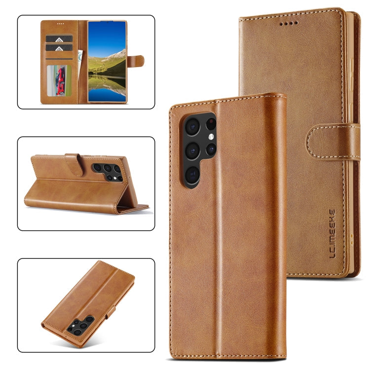 LC.IMEEKE Calf Texture Leather Phone Case, For Samsung Galaxy S23 FE 5G, For Samsung Galaxy A55 5G, For Samsung Galaxy A05, For Samsung Galaxy A05S