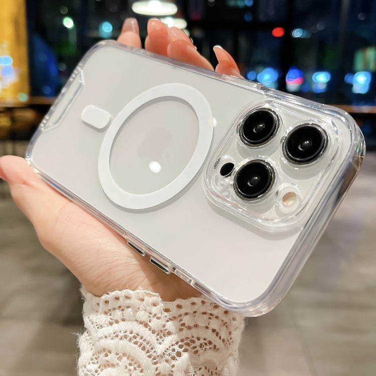 For iPhone 15 Space MagSafe Acrylic Hybrid TPU Phone Case(Transparent)