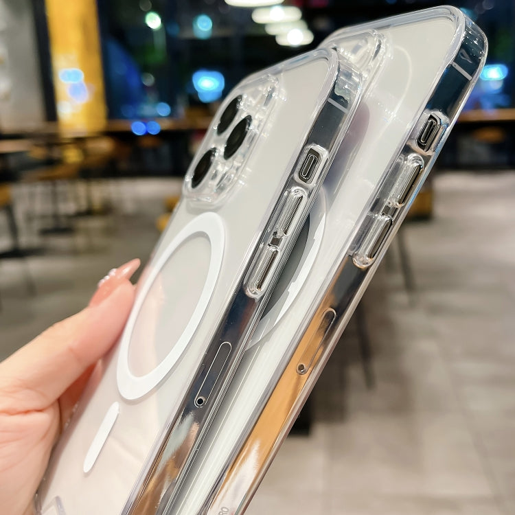 For iPhone 15 Space MagSafe Acrylic Hybrid TPU Phone Case(Transparent)