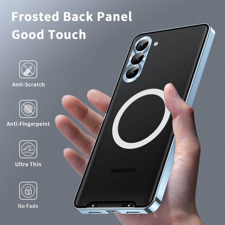 MagSafe Magnetic Frosted Metal Phone Case, For Samsung Galaxy S24 Ultra 5G, For Samsung Galaxy S24+ 5G, For Samsung Galaxy S24 5G, For Samsung Galaxy S23 FE 5G
