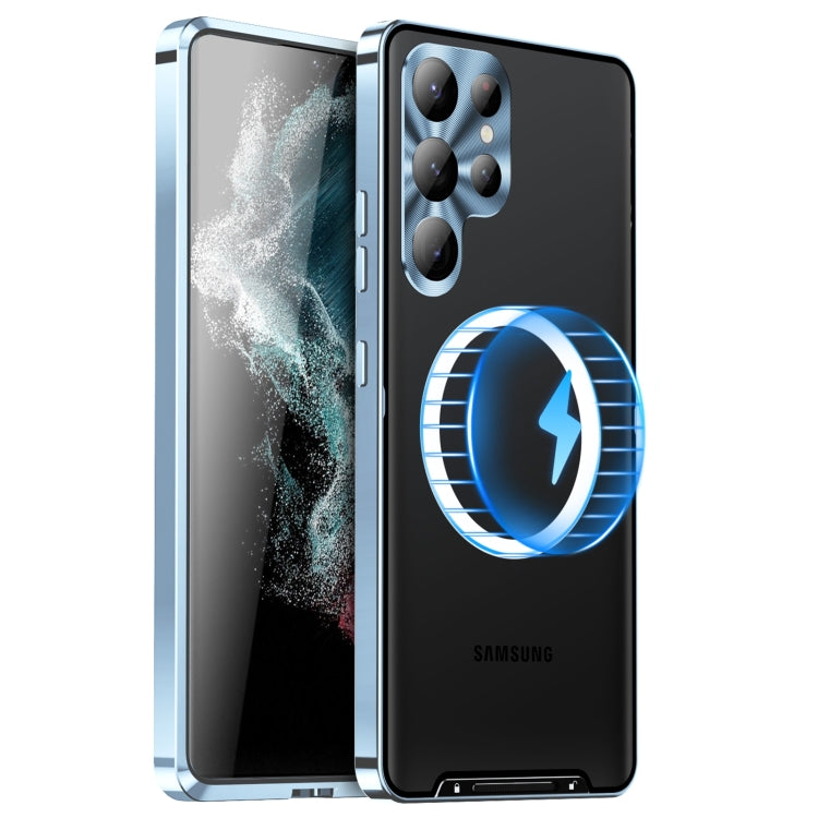 MagSafe Magnetic Frosted Metal Phone Case, For Samsung Galaxy S24 Ultra 5G, For Samsung Galaxy S24+ 5G, For Samsung Galaxy S24 5G, For Samsung Galaxy S23 FE 5G