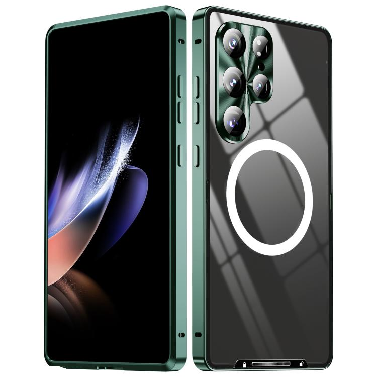 MagSafe Magnetic Frosted Metal Phone Case, For Samsung Galaxy S26 Ultra 5G, For Samsung Galaxy S25 5G, For Samsung Galaxy S25+ 5G, For Samsung Galaxy S25 Ultra 5G, For Samsung Galaxy S24 FE 5G