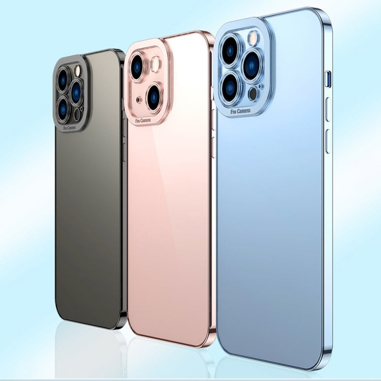 For iPhone 15 Pro Max Electroplating TPU Phone Case(Black)