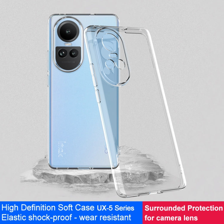 For OPPO Reno10 5G Global IMAK UX-5 Series Transparent TPU Phone Case