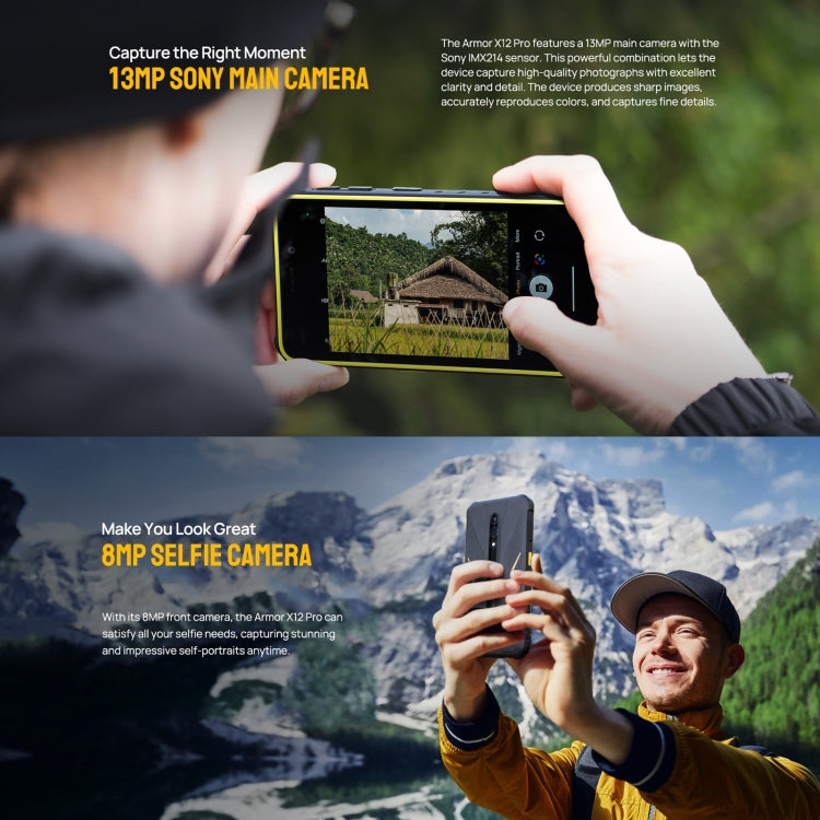 Ulefone Armor X12 Pro, 4GB+64GB, IP68/IP69K Rugged Phone, 5.45 inch Android 13 MediaTek Helio G36 Octa Core, Network: 4G, NFC(Some Orange)