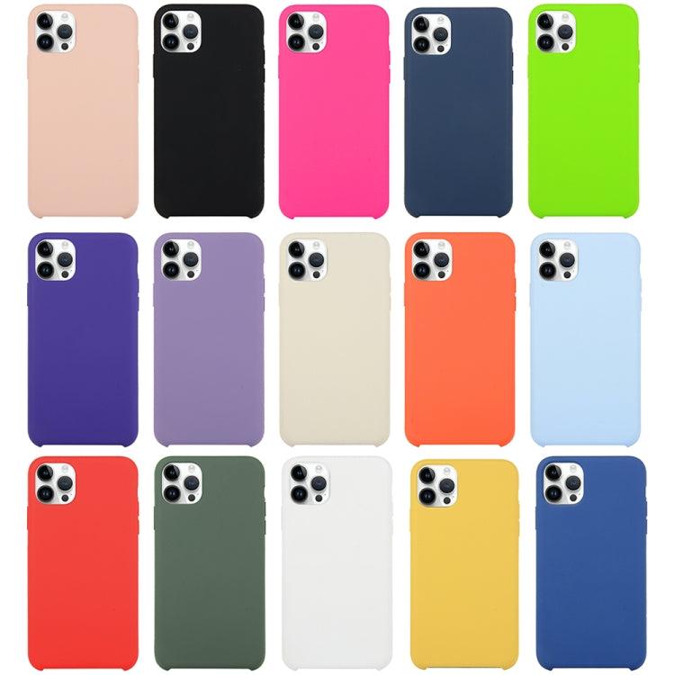 Solid Silicone Phone Case For iPhone 15 Pro Max(Pink)