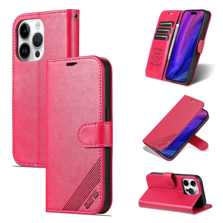 AZNS Sheepskin Texture Flip Leather Phone Case, For iPhone 18 Pro, For iPhone 18 Pro Max, For iPhone 17e / 16e, For iPhone 17 Pro Max, For iPhone 17 Pro, For iPhone 17, For iPhone Air, For iPhone 16 Pro Max
