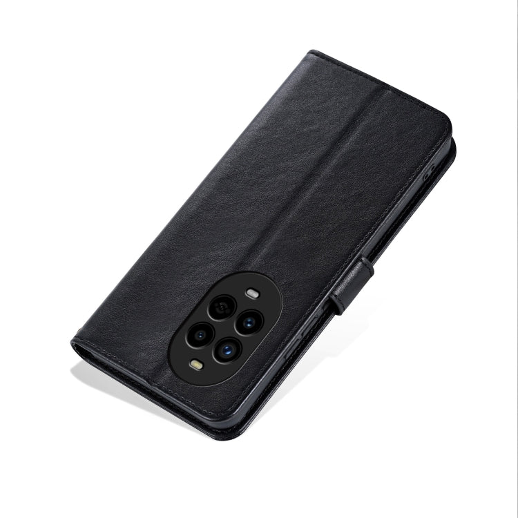 For Huawei nova13 Pro AZNS Sheepskin Texture Flip Leather Phone Case(Black)