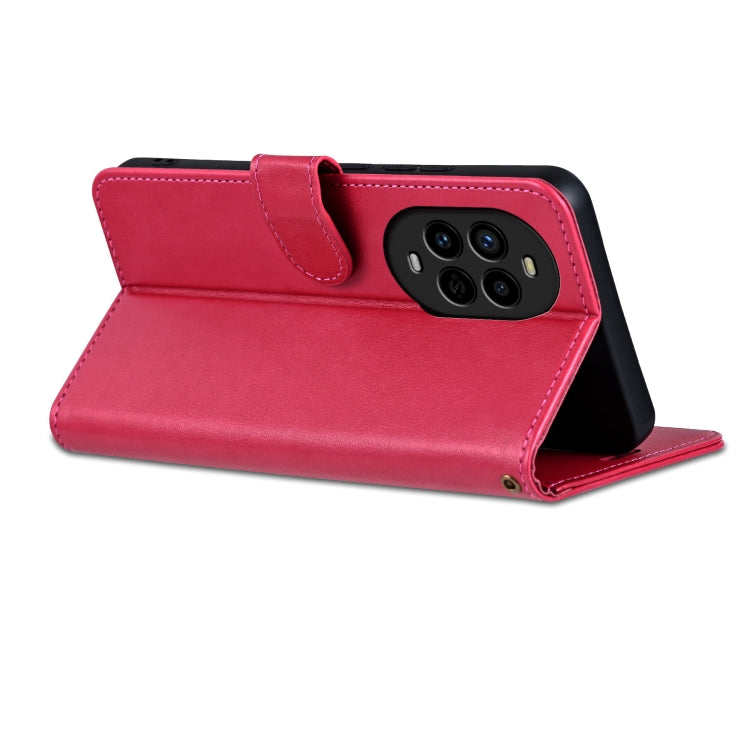 For Huawei nova13 Pro AZNS Sheepskin Texture Flip Leather Phone Case(Red)