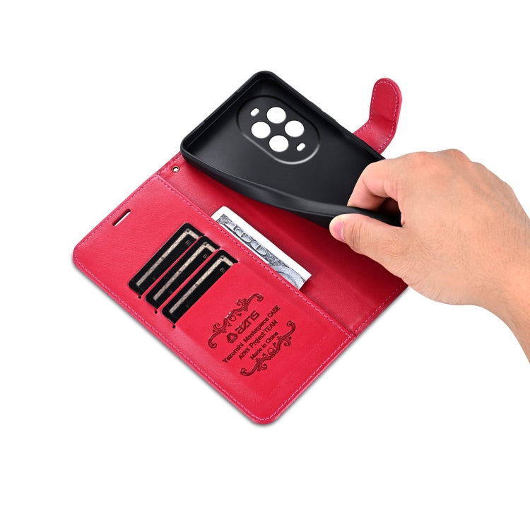 For Huawei nova13 Pro AZNS Sheepskin Texture Flip Leather Phone Case(Red)