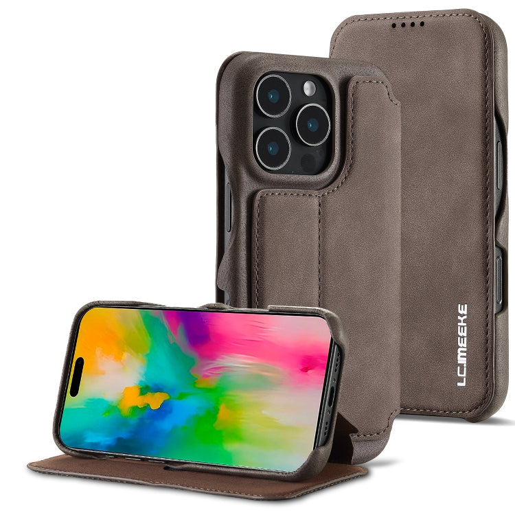 LC.IMEEKE Hon Ancient Series Flip Leather Phone Case, For iPhone 16 Pro Max, For iPhone 16 Pro, For iPhone 16 Plus, For iPhone 16