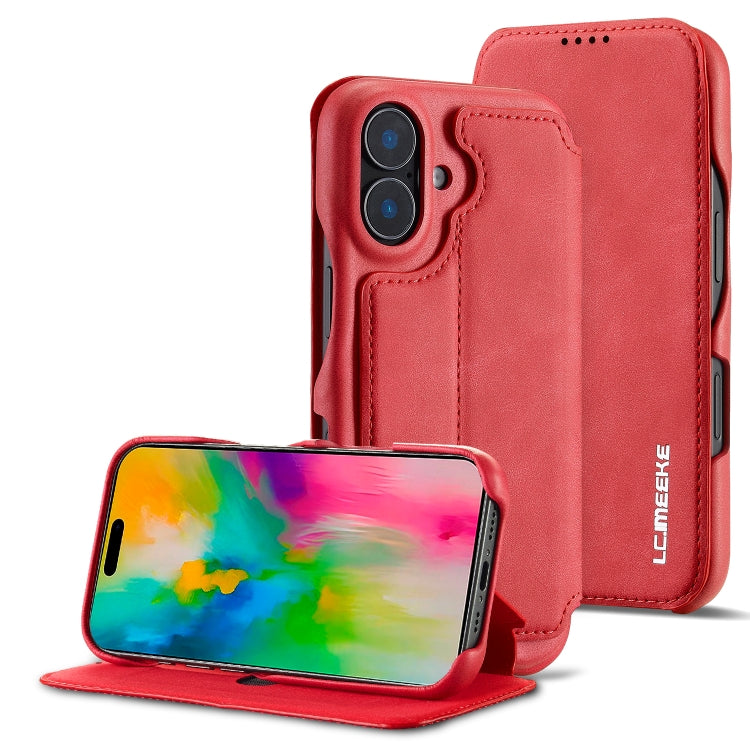 LC.IMEEKE Hon Ancient Series Flip Leather Phone Case, For iPhone 16 Pro Max, For iPhone 16 Pro, For iPhone 16 Plus, For iPhone 16
