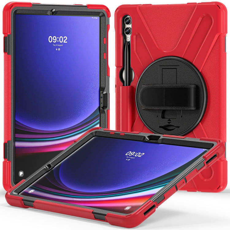 Rotatable Kickstand Grip Heavy Duty Hard Rugged Tablet Case, For Galaxy Tab S10 FE / S9 FE / S9 / S8 / S7, For Samsung Galaxy Tab S9+ / S8+