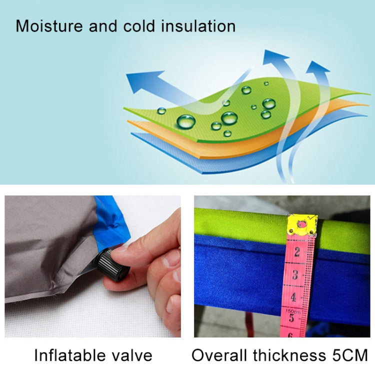 Universal Car Polyester Pongee Sleeping Mat Mattress Off-road SUV Trunk Travel Inflatable Mattress Air Bed, 180 x 130 x 102cm