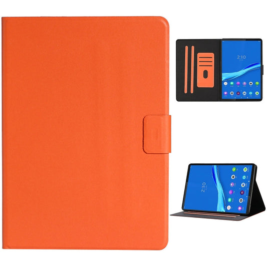 Solid Color Horizontal Flip Leather Case with Card Slots & Holder & Sleep / Wake-up Function, For Lenovo Tab M10 Plus, For Samsung Galaxy Tab S6 Lite (P610/615), For Samsung Galaxy Tab A 8.0 (2019) T290/T295, For Samsung Galaxy Tab A 8.0 T350/T355C