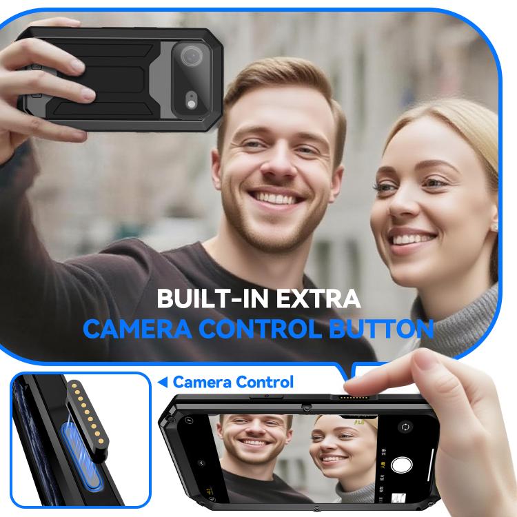 R-JUST Sliding Camera IP54 Life Waterproof Holder Phone Case, For iPhone 16 Pro, For iPhone 16 Plus, For iPhone 16, For iPhone 15 Pro Max, For iPhone 15 Pro, For iPhone 15 Plus