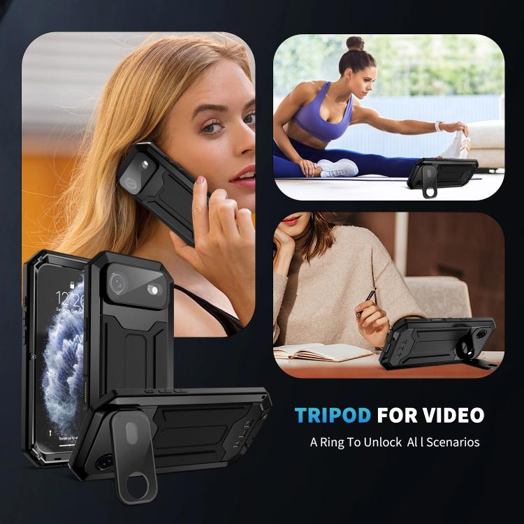 R-JUST Sliding Camera IP54 Life Waterproof Holder Phone Case, For iPhone 16 Pro, For iPhone 16 Plus, For iPhone 16, For iPhone 15 Pro Max, For iPhone 15 Pro, For iPhone 15 Plus