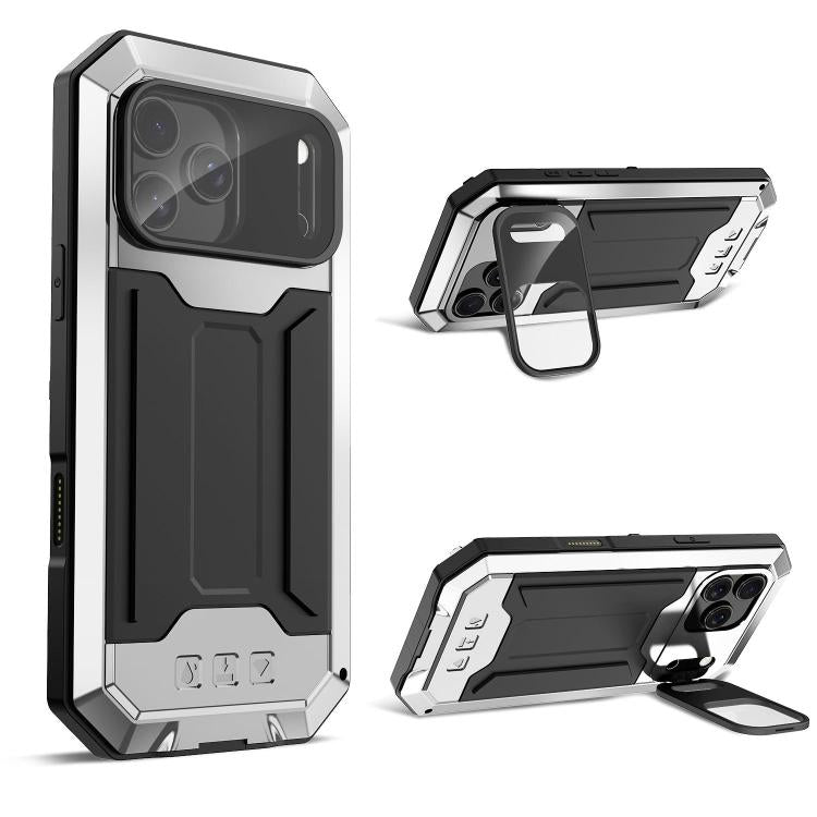 R-JUST Sliding Camera IP54 Life Waterproof Holder Phone Case, For iPhone 17e / 16e, For iPhone 17 Pro Max, For iPhone 17 Pro, For iPhone 17, For iPhone Air, For iPhone 16 Pro Max
