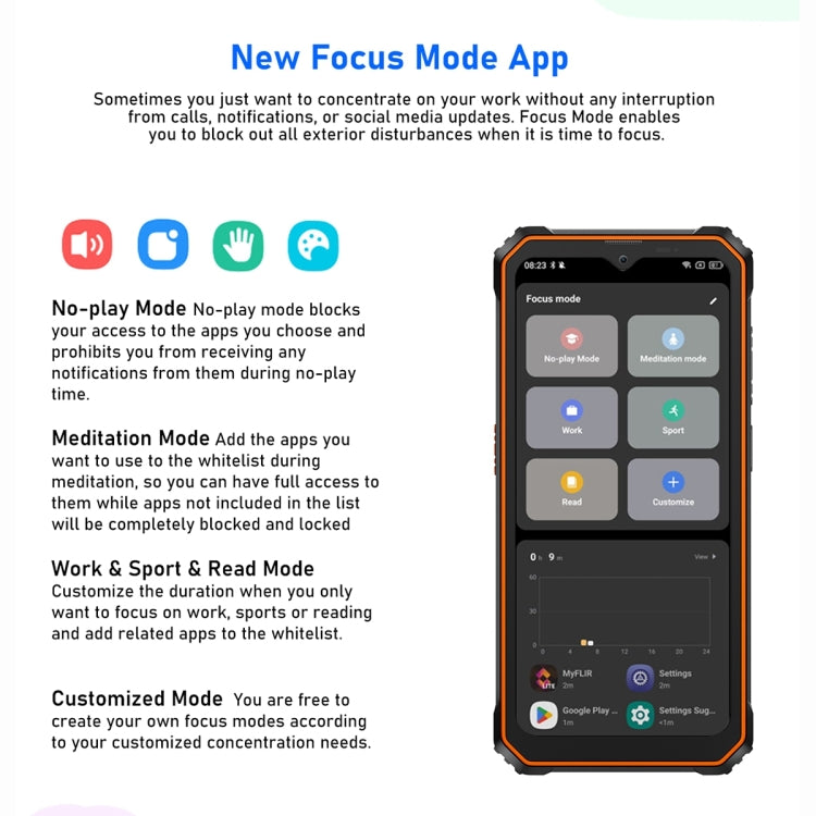 Blackview BV6200 Pro, 6GB+128GB, IP68/IP69K/MIL-STD-810H, 6.56 inch Android 13 MediaTek Helio P35 Octa Core, Network: 4G, OTG, NFC(Orange)