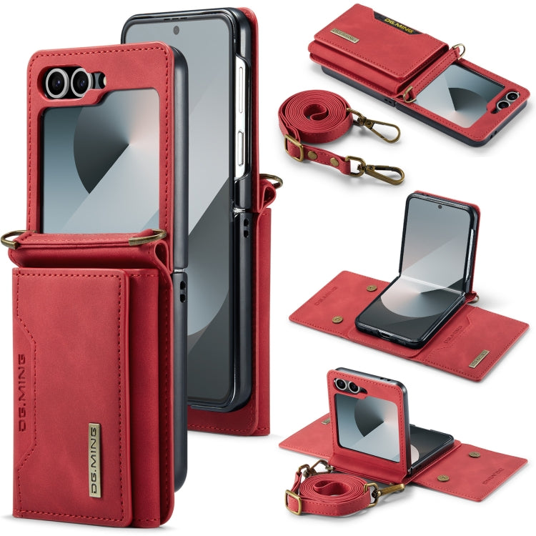 DG.MING M2 Series Card Bag Magnetic Leather Phone Case, For Samsung Galaxy Z Flip6 / Flip7 FE, For Samsung Galaxy Z Flip5 5G, For Samsung Galaxy Z Flip4 5G, For Samsung Galaxy Z Flip3 5G