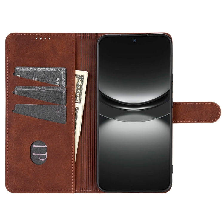 For Honor Magic7 AZNS Skin Feel Calf Texture Flip Leather Phone Case(Brown)