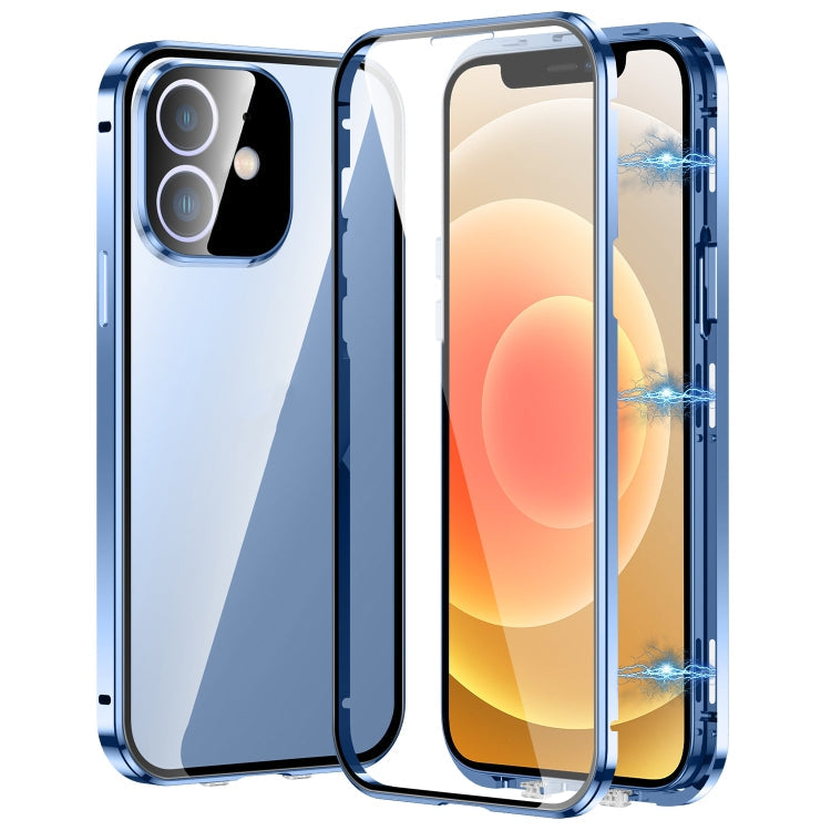 Magnetic Double-buckle HD Tempered Glass Phone Case, For iPhone 13, For iPhone 12, For iPhone 12 Pro Max, For iPhone 12 Pro