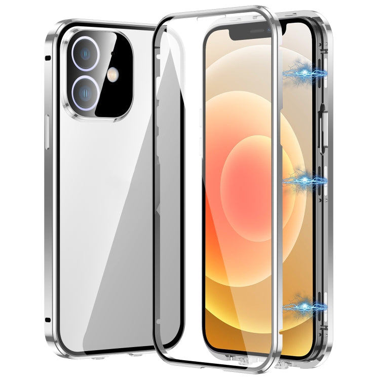 Magnetic Double-buckle HD Tempered Glass Phone Case, For iPhone 13, For iPhone 12, For iPhone 12 Pro Max, For iPhone 12 Pro