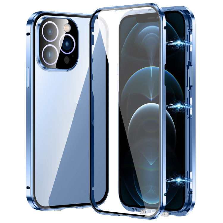 Magnetic Double-buckle HD Tempered Glass Phone Case, For iPhone 13, For iPhone 12, For iPhone 12 Pro Max, For iPhone 12 Pro
