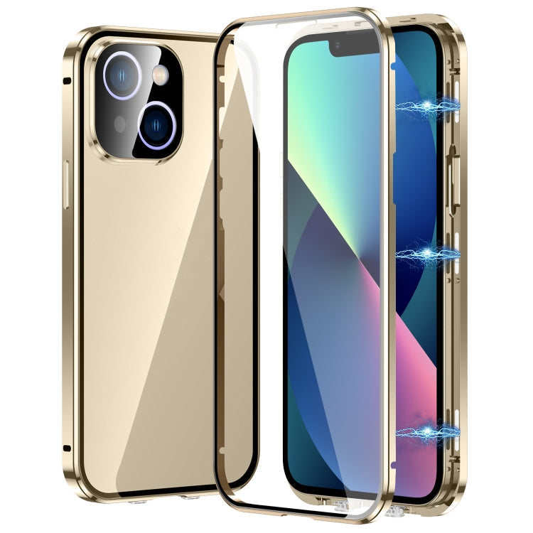 Magnetic Double-buckle HD Tempered Glass Phone Case, For iPhone 13, For iPhone 12, For iPhone 12 Pro Max, For iPhone 12 Pro
