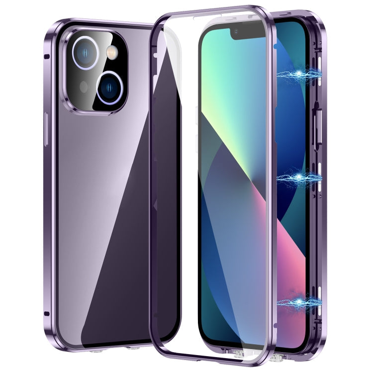 Magnetic Double-buckle HD Tempered Glass Phone Case, For iPhone 13, For iPhone 12, For iPhone 12 Pro Max, For iPhone 12 Pro