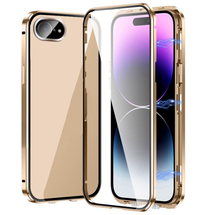 Magnetic Double-buckle HD Tempered Glass Phone Case, For iPhone 17e / 16e, For iPhone 17, For iPhone 16 Pro Max, For iPhone 16 Pro