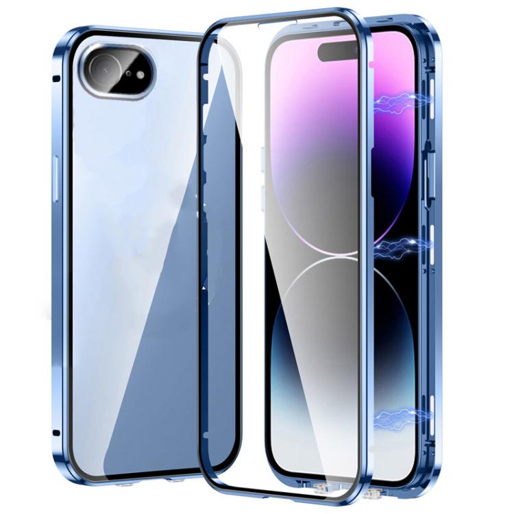 Magnetic Double-buckle HD Tempered Glass Phone Case, For iPhone 17e / 16e, For iPhone 17, For iPhone 16 Pro Max, For iPhone 16 Pro