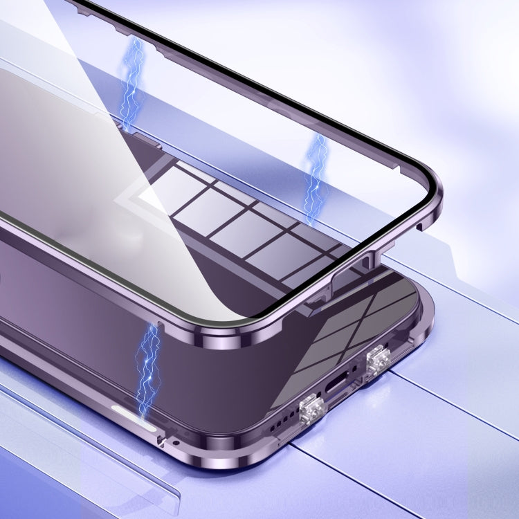 Magnetic Double-buckle HD Tempered Glass Phone Case, For iPhone 13, For iPhone 12, For iPhone 12 Pro Max, For iPhone 12 Pro